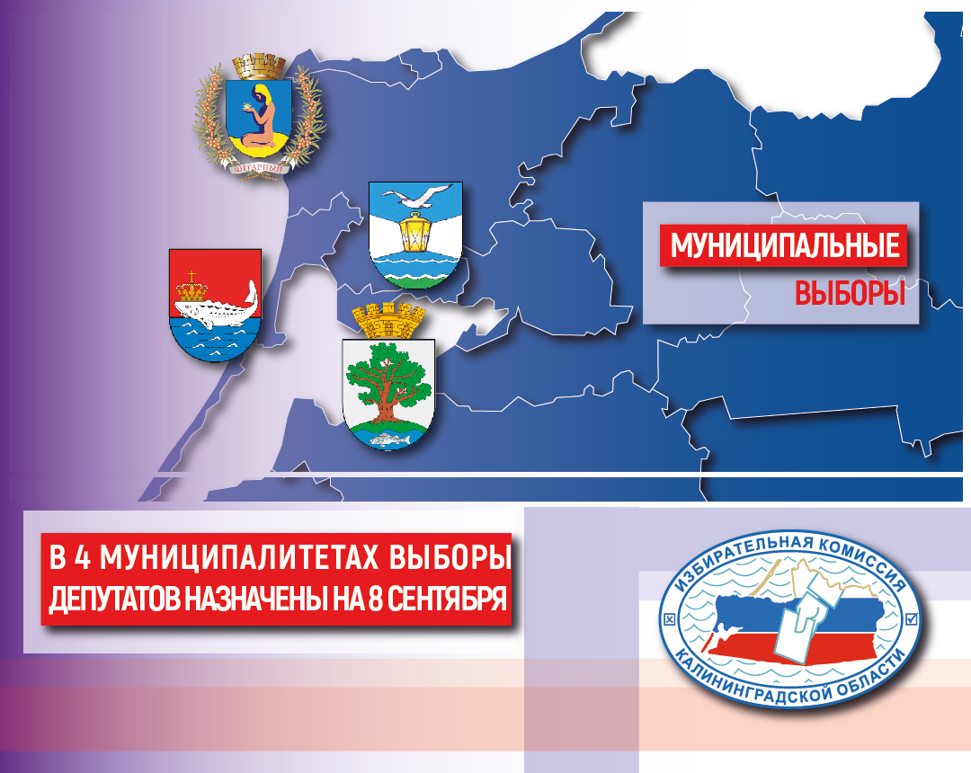 В четырех муниципалитетах Калининградской области сегодня назначены муниципальные выборы