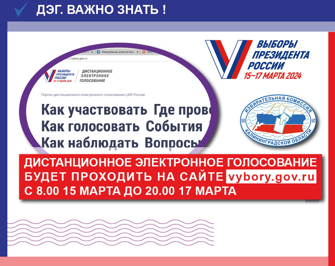Дистанционное электронное голосование будет проходить с 8.00 15 марта до 20.00 17 марта Дистанционное электронное голосование будет проходить с 8.00 15 марта до 20.00 17 марта